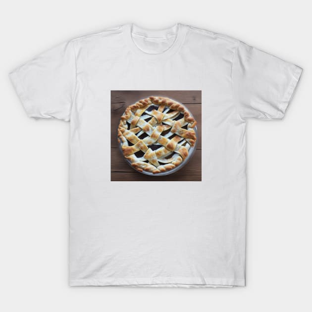 Apple Pie Slice Sweet Yummy Kawaii T-Shirt by Flowering Away
